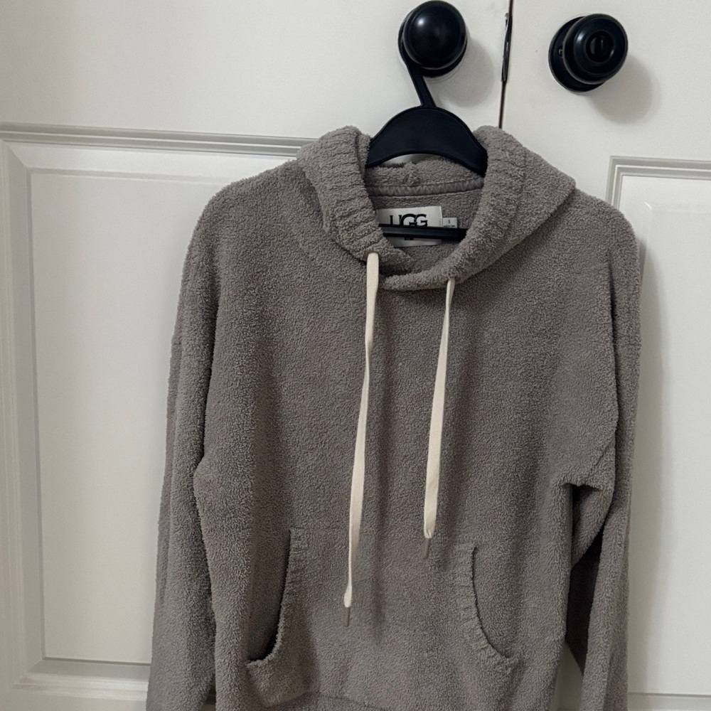 UGG Taupe Fleece Hoodie